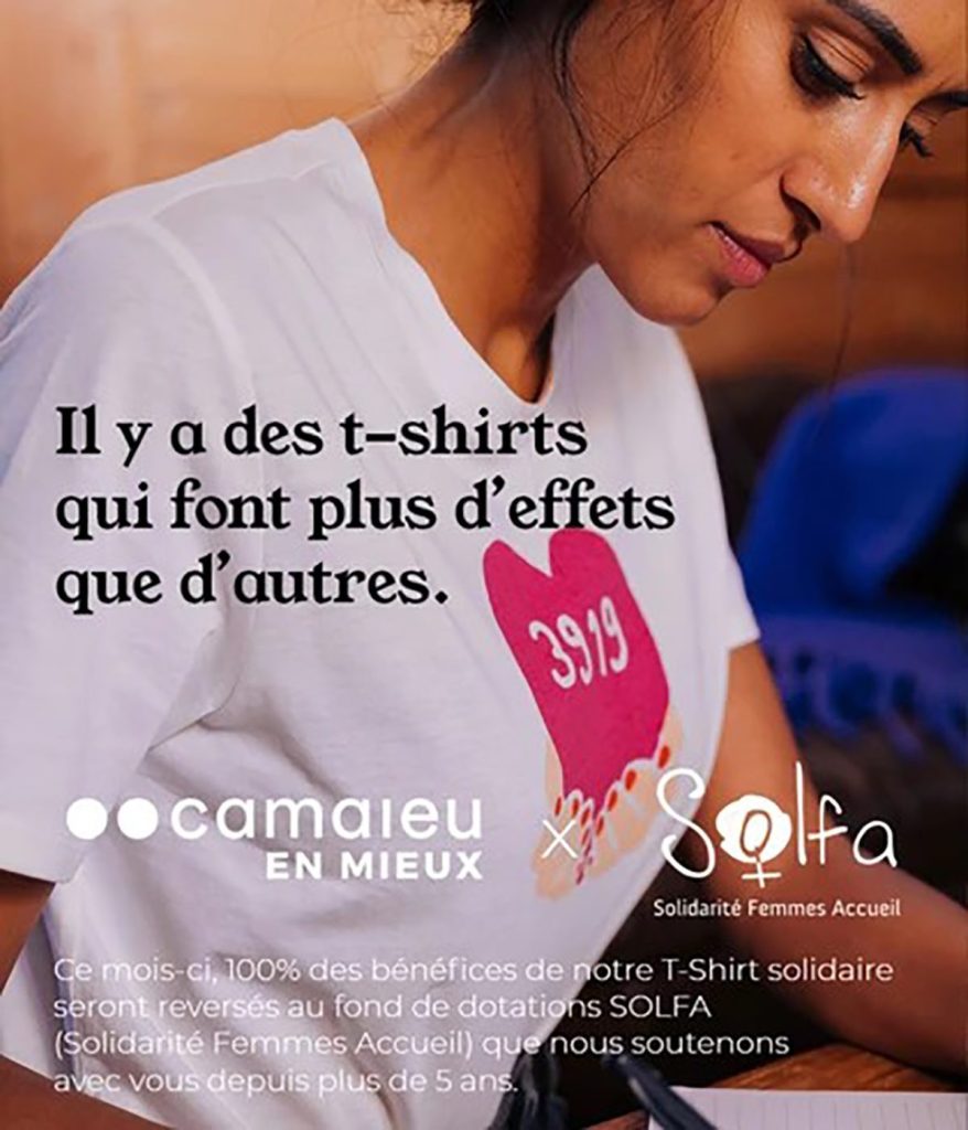 Camaieu lutte contre les violences conjugales Sup de Pub